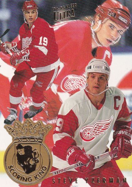 insert karta STEVE YZERMAN 94-95 Fleer Ultra Scoring King číslo 7 of 7